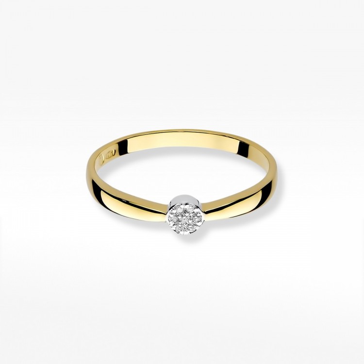 Pierścionek zaręczynowy z diamentami