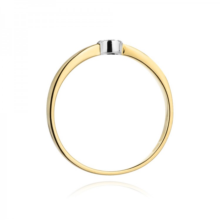 Pierścionek zaręczynowy z diamentami