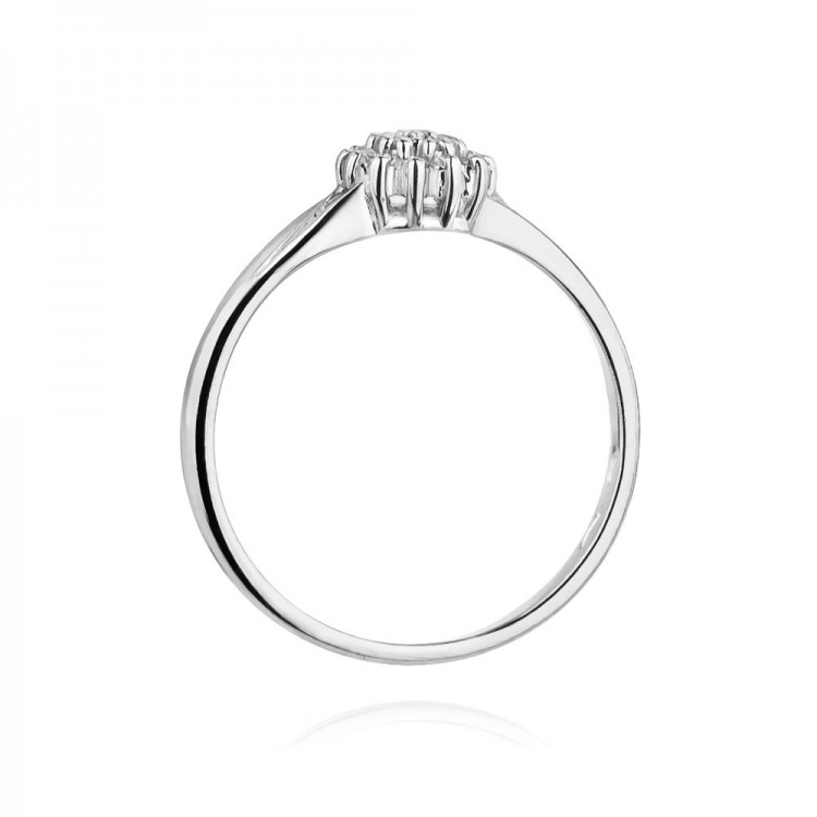 Złoty pierścionek z diamentami