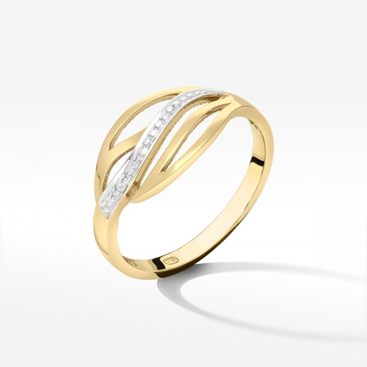 Złoty pierścionek rozm.17