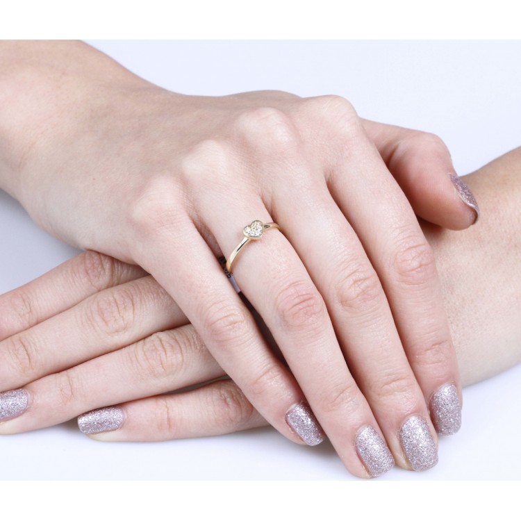 Złoty pierścionek pr.585 rozm. 10