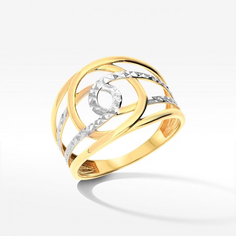 Ciekawy złoty pierścionek