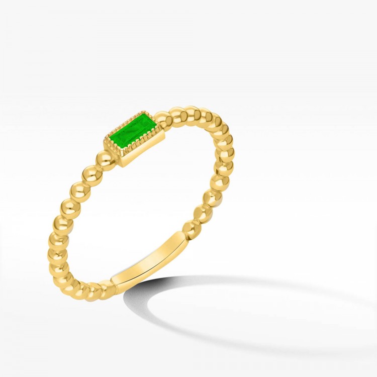 Ozdobny pierścionek z cyrkoniami