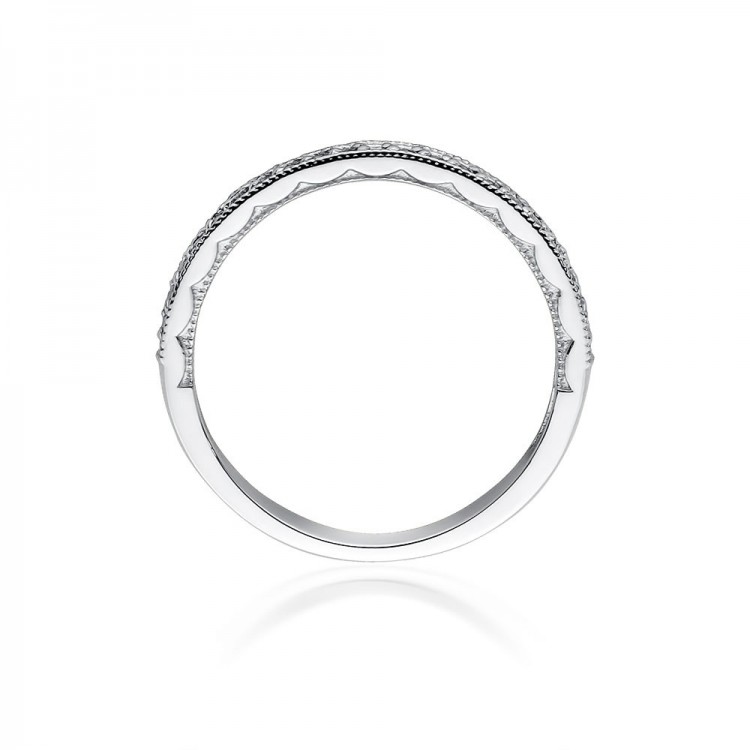 Pierścionek z białego złota z diamentami