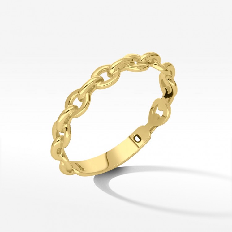 Złoty pierścionek z