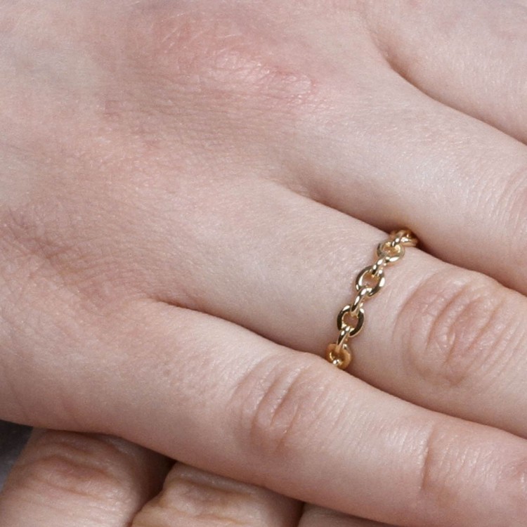 Złoty pierścionek z