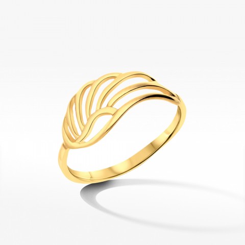 Pierścionek ze złota z skrzydełkiem