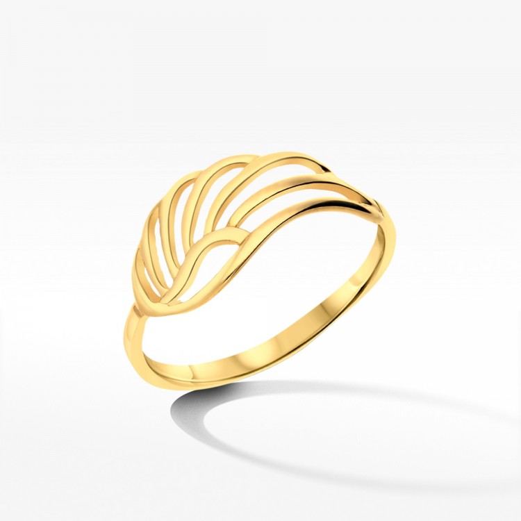 Pierścionek ze złota z skrzydełkiem