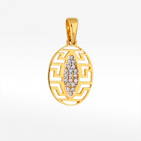 Zawieszka ze złota z cyrkoniami