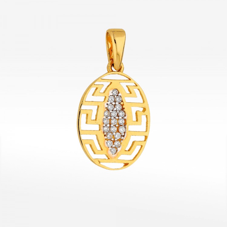 Zawieszka ze złota z cyrkoniami