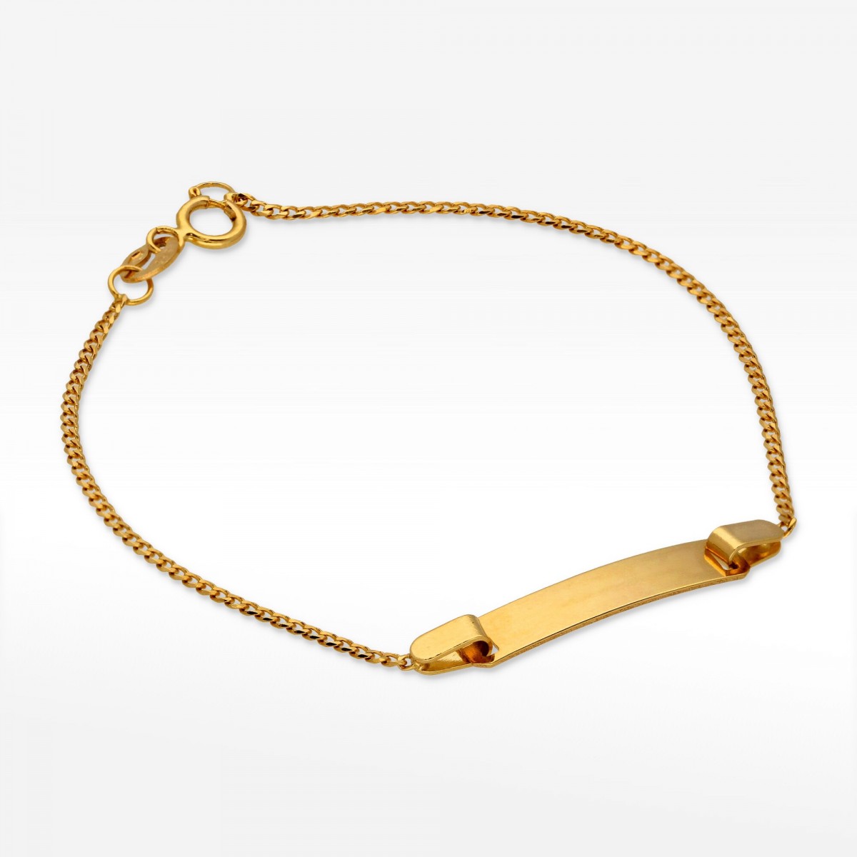 Bransoletka ze złota z blaszką