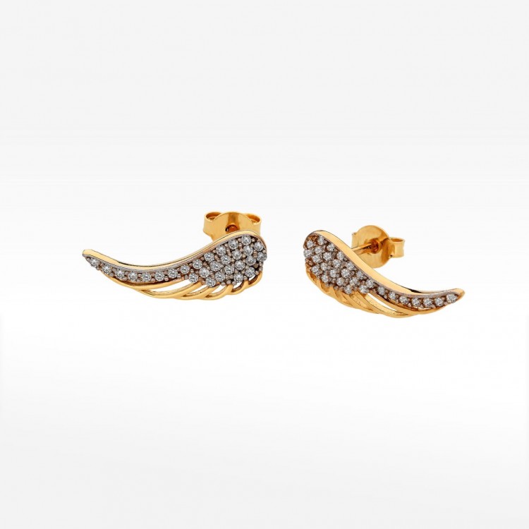 Kolczyki ze złota skrzydła