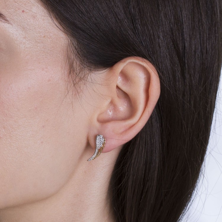 Kolczyki ze złota skrzydła