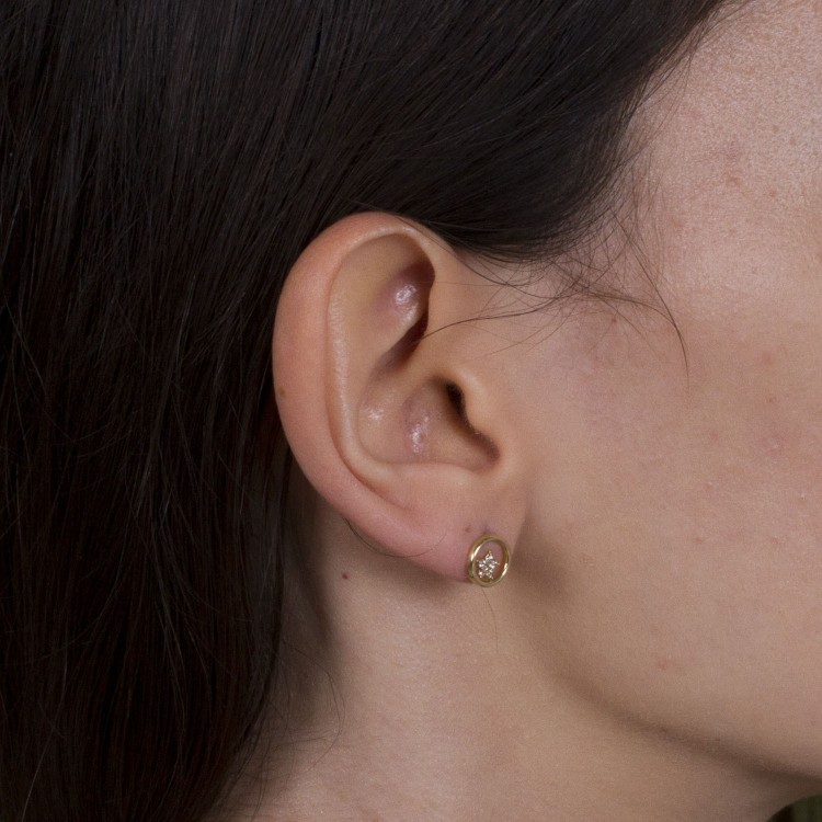 Kolczyki ze złota gwiazdka