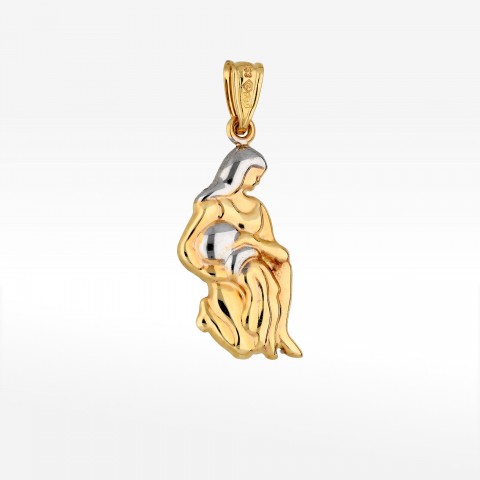 Zawieszka ze złota znak zodiaku panna