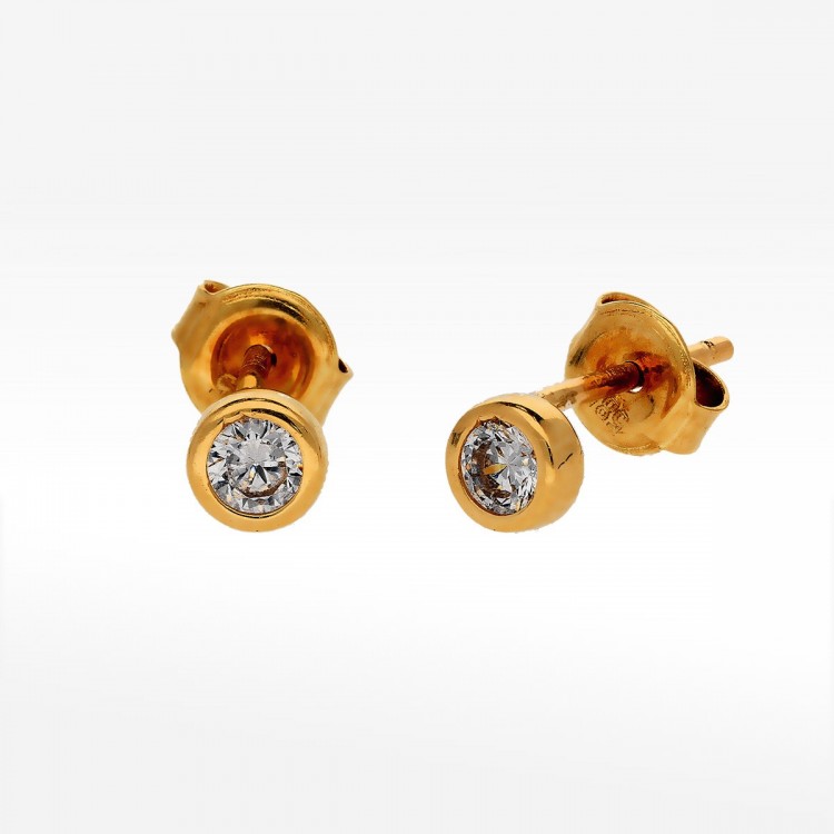 Kolczyki ze złota z cyrkonią