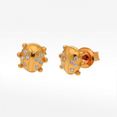 Złot kolczyki na sztyft