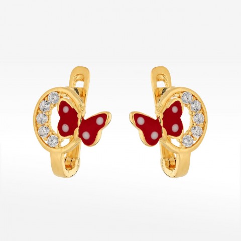Kolczyki ze złota motylek