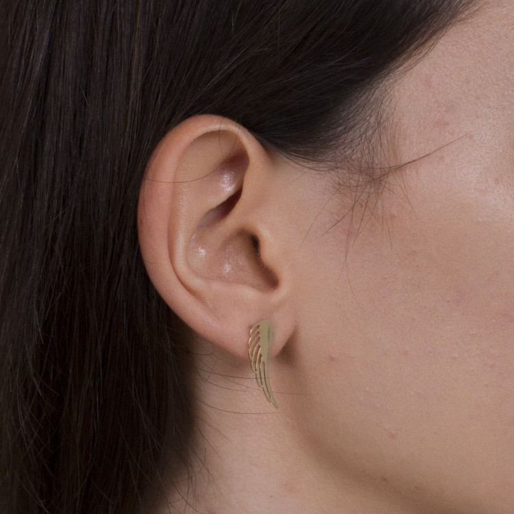 Kolczyki ze złota skrzydełka