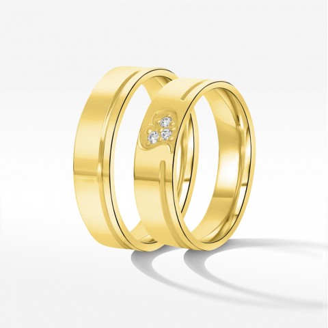 Obrączki ślubne z żółtego złota 5.5mm