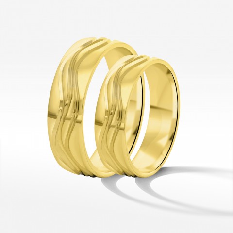 Obrączki ślubne z żółtego złota 5.5mm