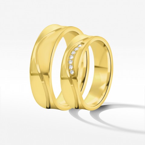 Obrączki ślubne z żółtego złota 5.5mm