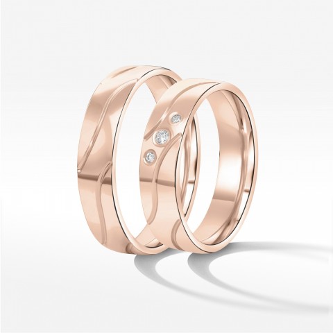 Obrączki ślubne z różowego złota 5.5mm
