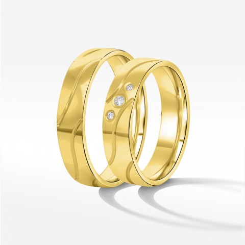 Obrączki ślubne z żółtego złota 5.5mm