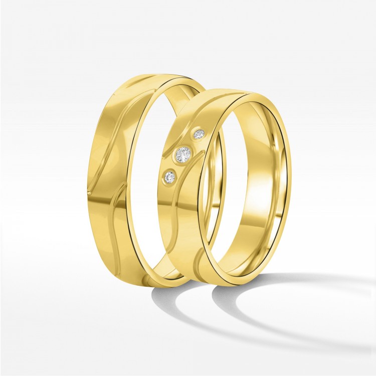 Obrączki ślubne z żółtego złota 5.5mm