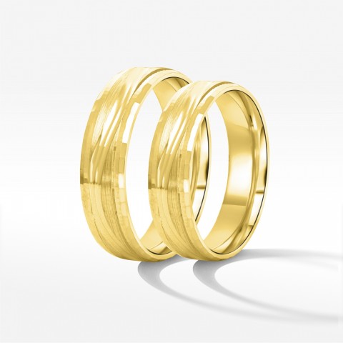 Obrączki ślubne z żółtego złota 5mm