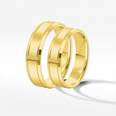 Obrączki ślubne z żółtego złota 5mm