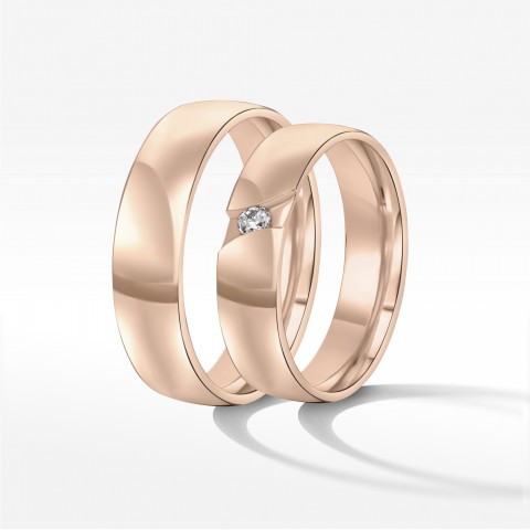 Obrączki ślubne z różowego złota 3,2mm