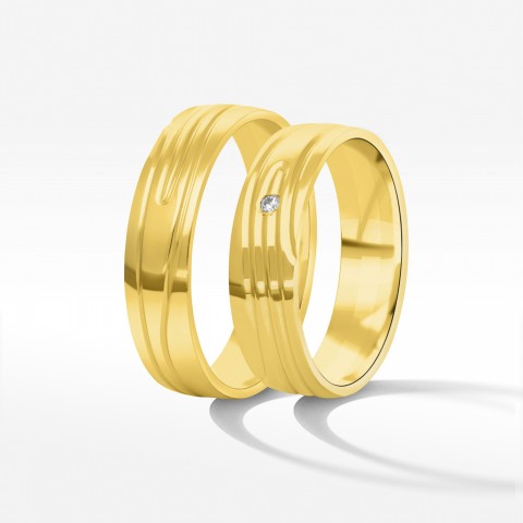 Obrączki ślubne z żółtego złota 5,5mm