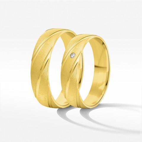Obrączki ślubne z żółtego złota 5,5mm