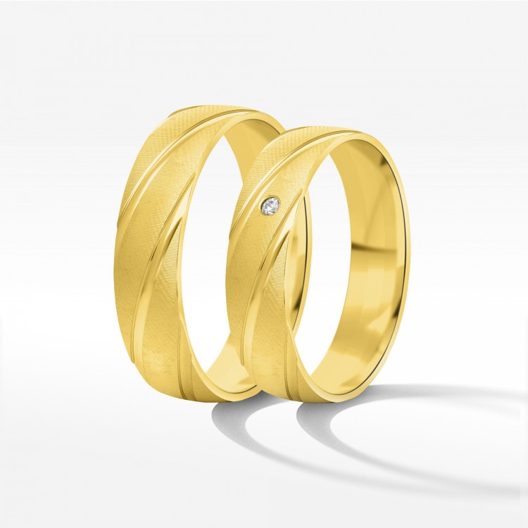 Obrączki ślubne z żółtego złota 5,5mm