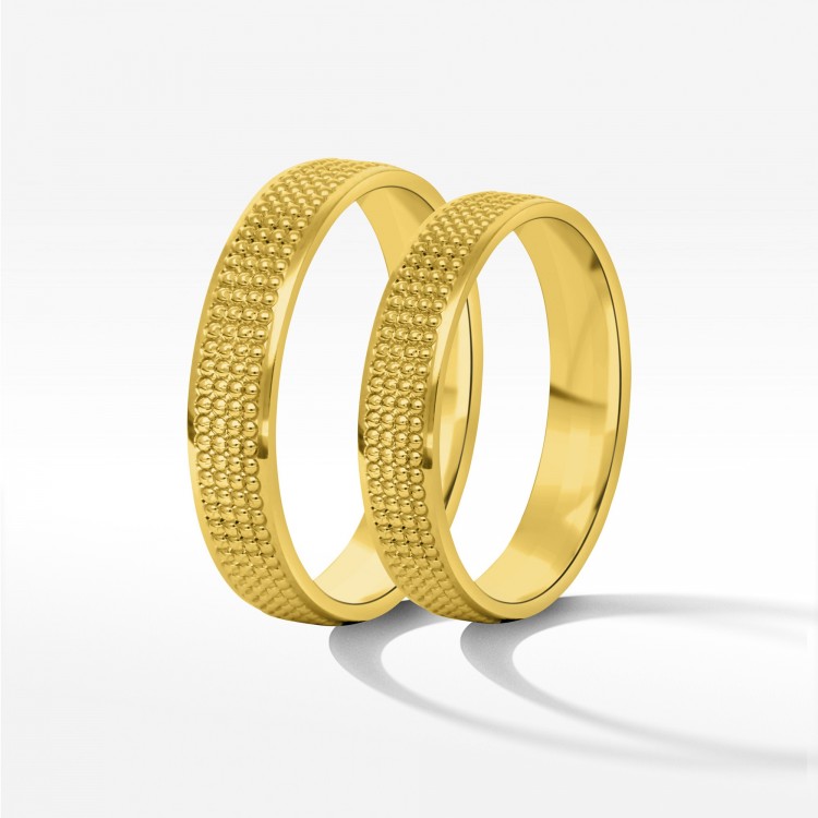 Obrączki ślubne z żółtego złota 5mm