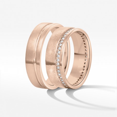 Obrączki ślubne z różowego złota 5,1mm