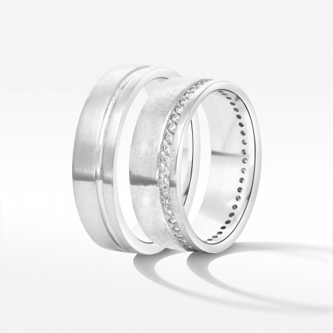 Obrączki ślubne z białego złota 5,1mm