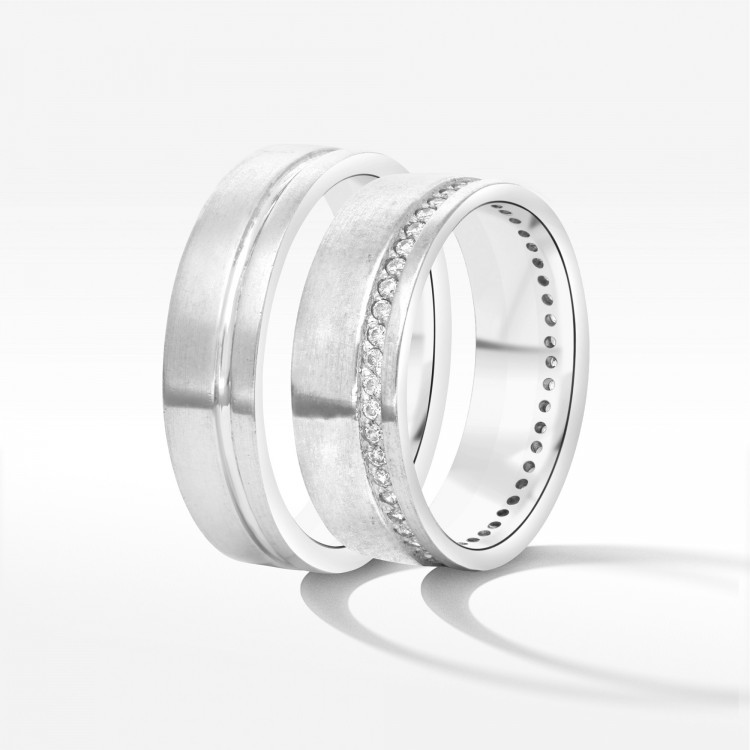 Obrączki ślubne z białego złota 5,1mm