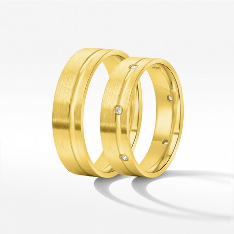 Obrączki ślubne z żółtego złota 6mm