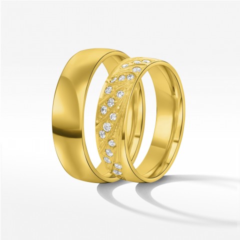 Obrączki ślubne z żółtego złota 5.5mm