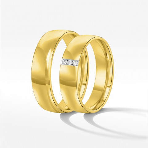 Obrączki ślubne z żółtego złota 5.5mm