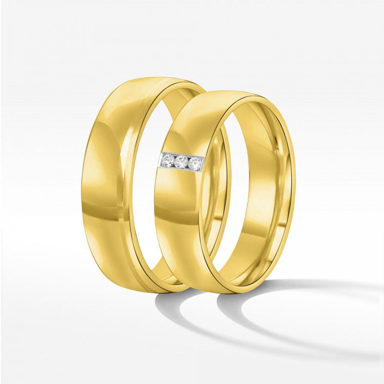 Obrączki ślubne z żółtego złota 5.5mm