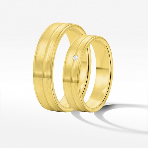 Obrączki ślubne z żółtego złota 5mm