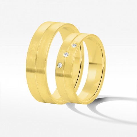 Obrączki ślubne z żółtego złota 5.5mm