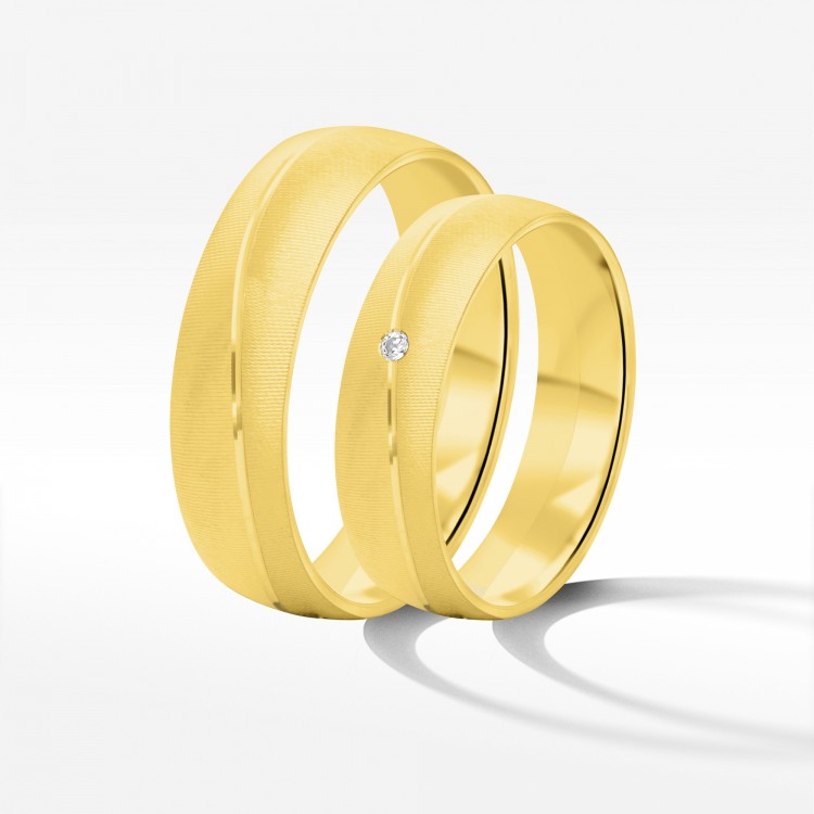 Obrączki ślubne z żółtego złota 5.5mm