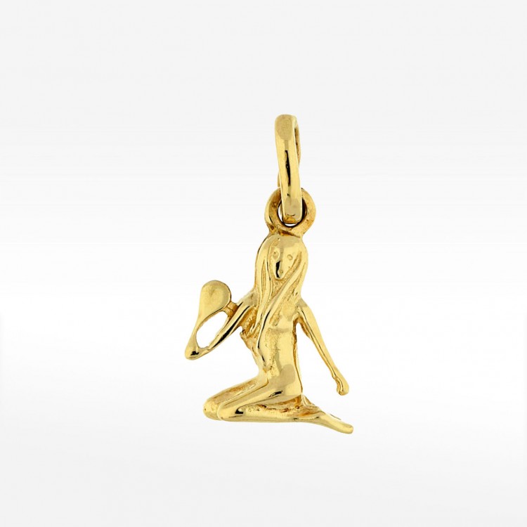 Złota zawieszka panna