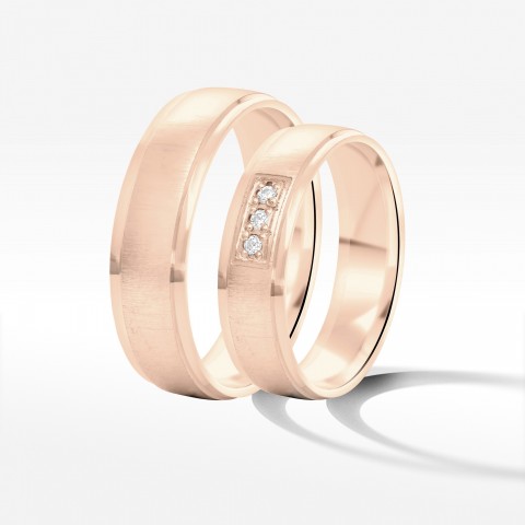 Obrączki ślubne z różowego złota 5.5mm