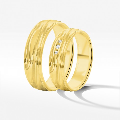 Obrączki ślubne z żółtego złota 5.5mm