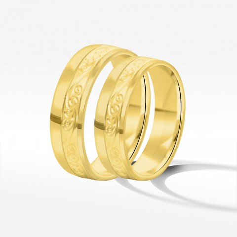Obrączki ślubne z żółtego złota 5.5mm